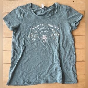 LC Lauren Conrad Teal Graphic Tee